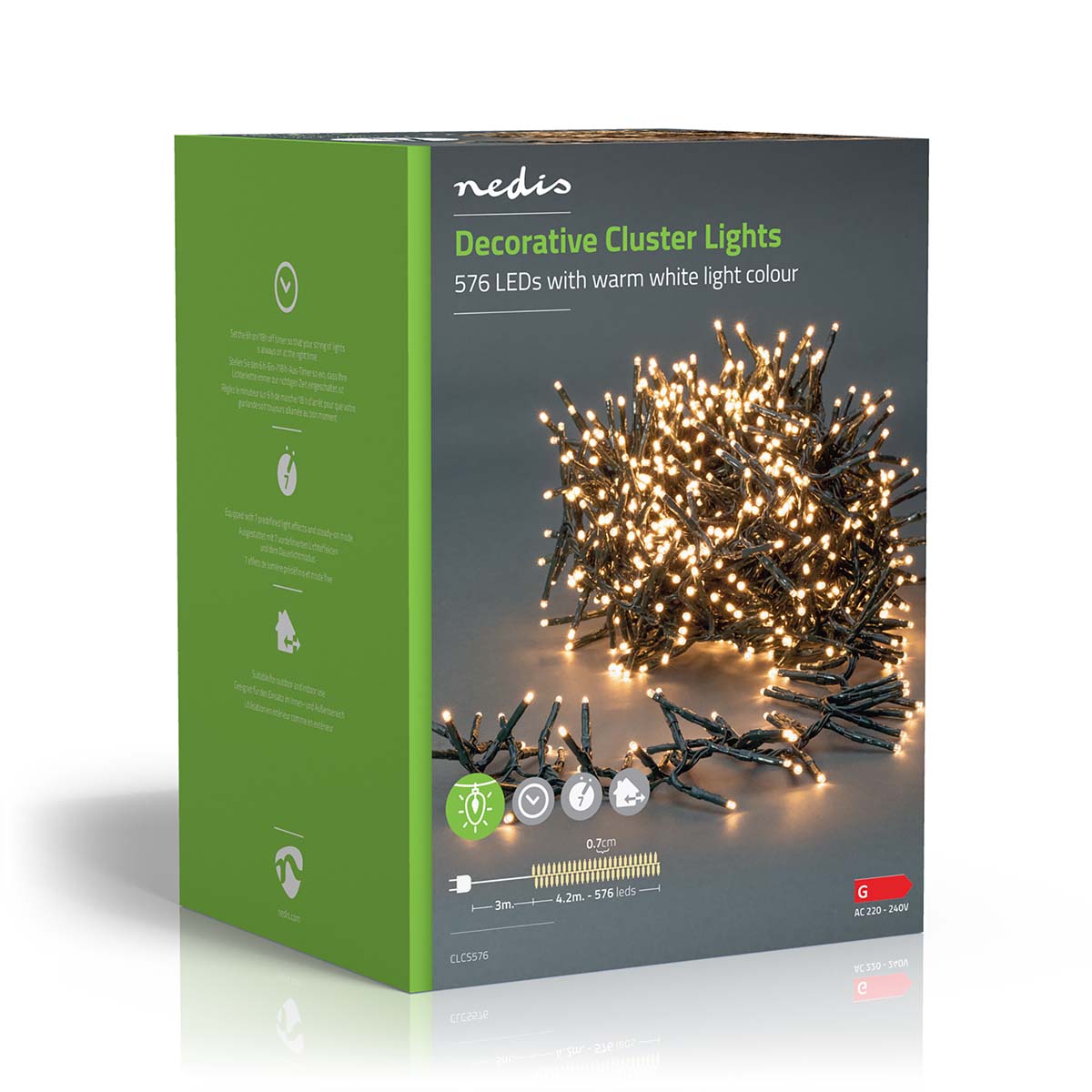 Lichterkette LED-Bündel 576 LEDs 4,2m jetzt kaufen - Aktionskönig