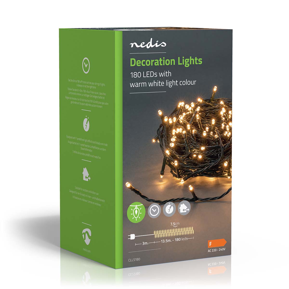 LED-Lichterkette warmweiss 180 LEDs 13,5m jetzt kaufen - Aktionskönig