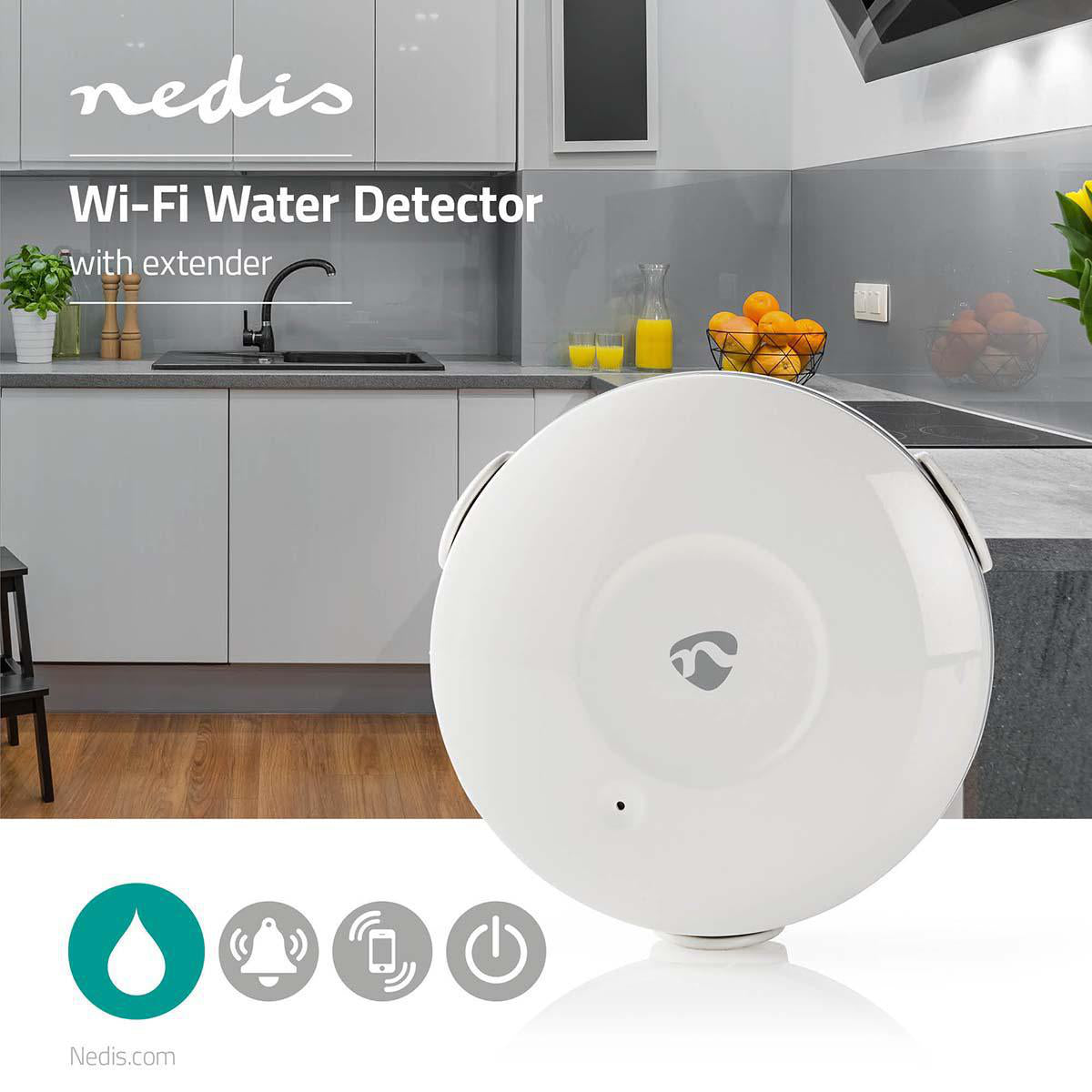 SmartLife Wassermelder Wi-Fi 50 dB weiss jetzt kaufen - Aktionskönig